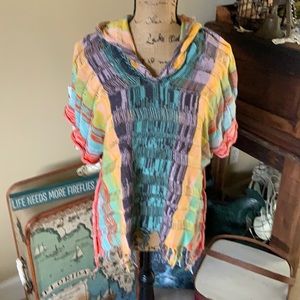 Sparrow rainbow knit top small
